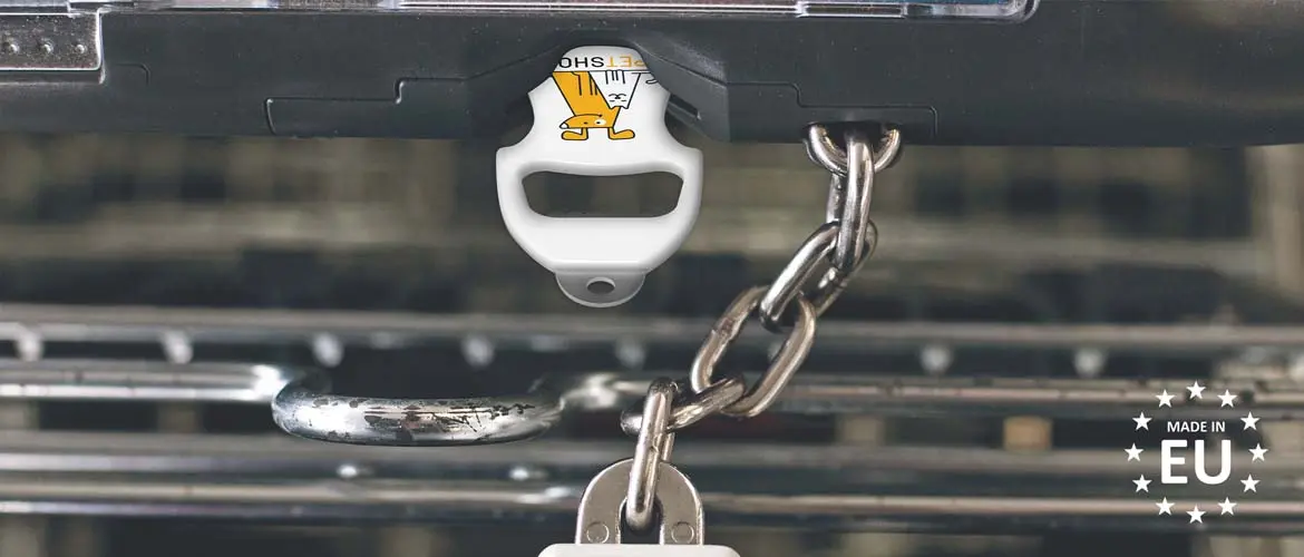 Shopping Coin Key Rings  With a Shopping Coin key ring, you always have a coin for your shopping cart at hand.