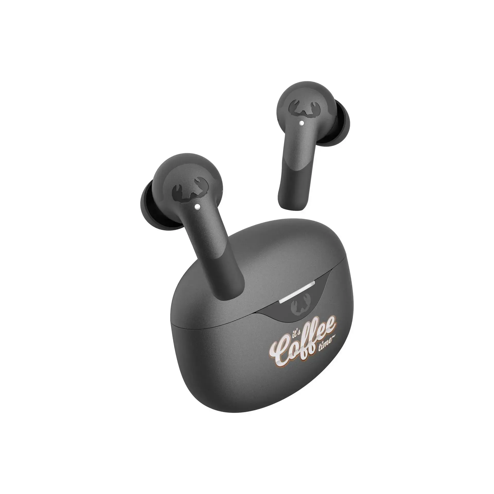 Earbuds  Earbuds are wireless earphones that connect to your phone via bluetooth. The earbuds charge automatically in the supplied case, so you can enjoy your favourite music or podcast on the go for hours!