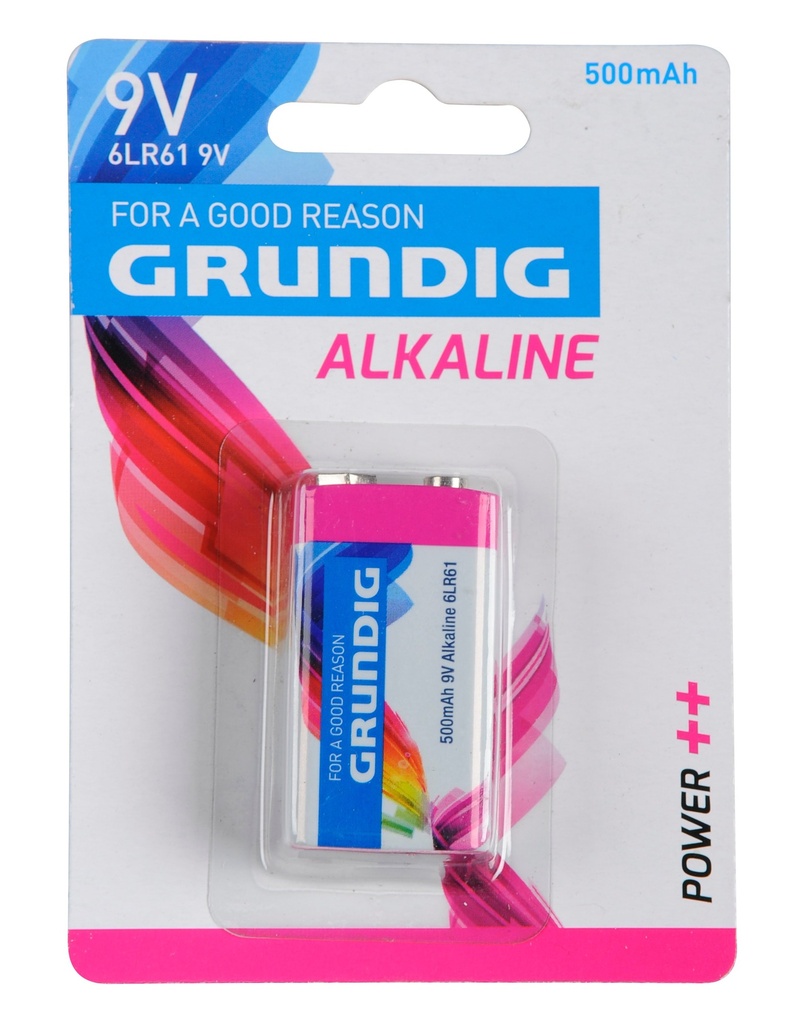 GRUNDIG Alkaline Battery 9V 500mAh 6LR61