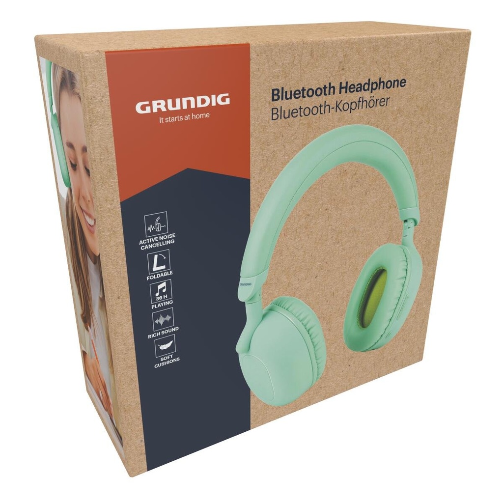 GRUNDIG ANC Bluetooth Headphone 300mAh