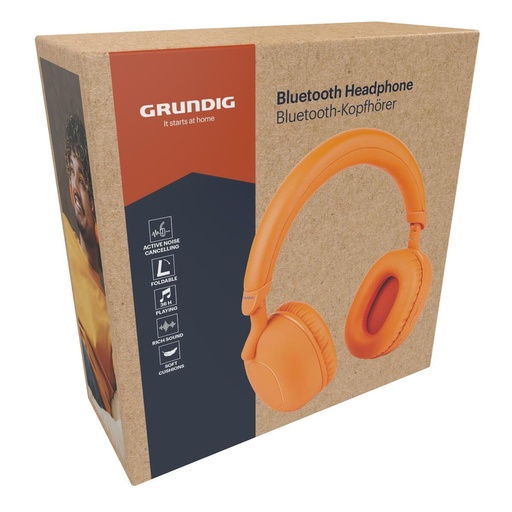 [871125233190] GRUNDIG ANC Bluetooth Headphone 300mAh