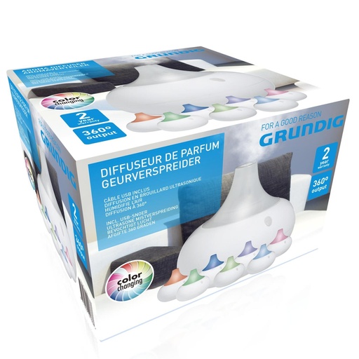 [871125212133] GRUNDIG Aroma Diffuser with Color Changing Light