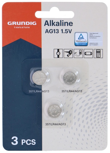 [871125227517] GRUNDIG Alkaline Button Cell AG13 LR44 1.5V