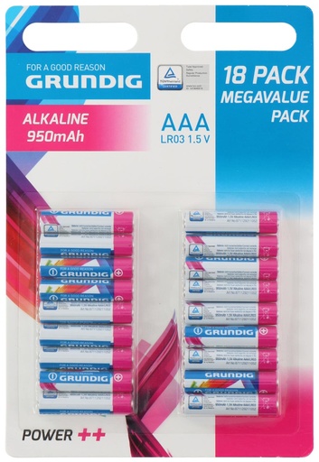 [871125214569] GRUNDIG Alkaline AAA Battery 950mAh LR03
