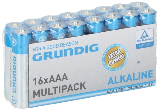 [871125209839] GRUNDIG Alkaline AAA LR03 950mAh Battery