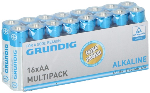 [871125209838] GRUNDIG Alkaline AA LR6 Battery 2100mAh